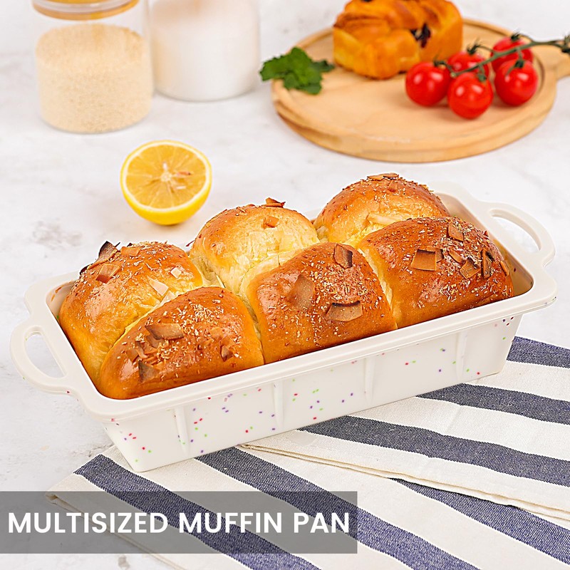 Vinino Silicone Bread Loaf Pan with Metal Reinforced Frame, 9.5