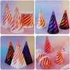 6Pcs Spiral Cone Fidget Toy,Impossible Cone Impossible Pyramid Passthrough Toy,3D