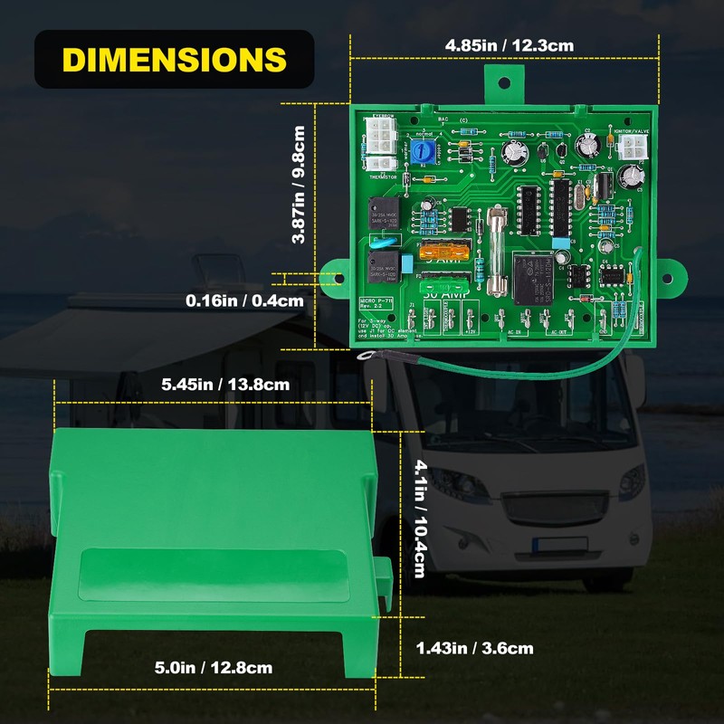 P-711 RV Refrigerator Main Power Control Circuit Board with Protective