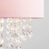 MiniSun Modern Pink Cylinder Ceiling Pendant Light Shade with Clear