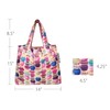 allydrew - Bolsa plegable pequeña de nailon reutilizable, macarons