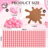 FoldTier 33 Pcs Red Pig Birthday Party Supplies Includes Mini