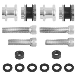 Harvards Chrome Sissy Bar Docking Hardware Kit for Harley 2018-later Softail Fat Boy FLFB, FLFBS, FXBR FXBRS FLDE, FLHC, FLHCS, Slim FLSL, FXBB, FXFBS, FLSB, FXLR, FXLRS and FXST Models, Chrome