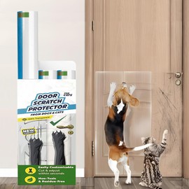 3 Piezas Protector de Puertas para Perro, Protector de Muebles Para Gatos, Cinta Rascadora Antigatos, Protector de sofá transparente duradero, apto para sofás, sillas, paredes, sofás de tela, mesas