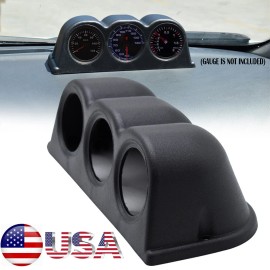 XUKEY Universal 52mm  2"Triple Gauge Meter Holder Pod Dashboard Mount Dash Cup SUV ABS