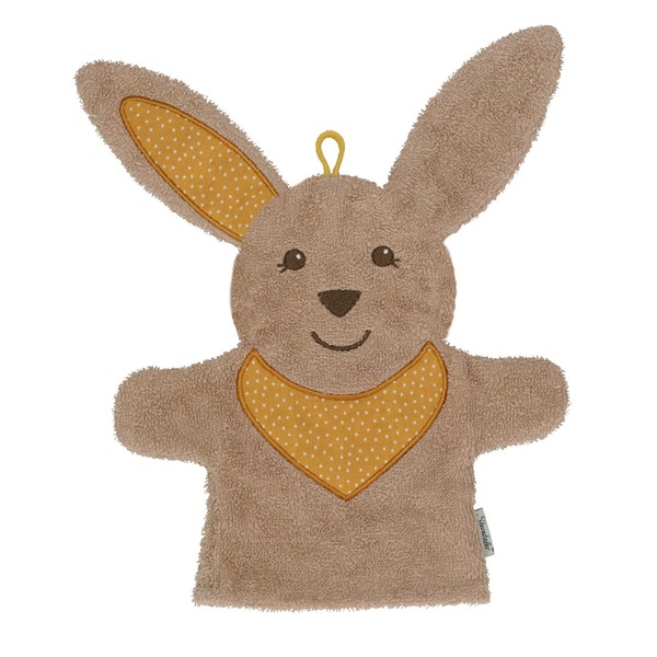Sterntaler Happy GOTS Rabbit Wash Mitt
