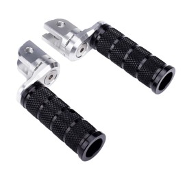 LEDISHUN for DUKE 390, 250, 200, 125, duke390, RC390, RC200, RC125, Svartpilen 401, Vitpilen 401 Motorcycle Adjustable Rider Front Footpeg Set (for KTM & Husqvarna Vehicle) (Black)