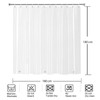 YISURE Clear Shower Curtain, Plastic Shower Curtain Liner for Bathroom,