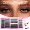 FADLASH Individual Lashes 240 30D+40D D Curl Lash Clusters Individual