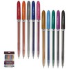 Shine Sparkle Glitter Gel Pens, MULTICOLOUR, Pack of 10, Fine