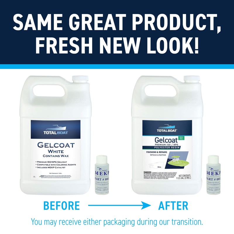 TotalBoat Marine Gelcoat for Boat Building, Repair and Composite Coatings