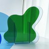 Neon Acrylic Vase Easy To Keep Clean Fashionable Geometric Acrylic