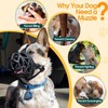 Mayerzon Dog Muzzle, Breathable Basket Muzzles for Small, Medium, Large