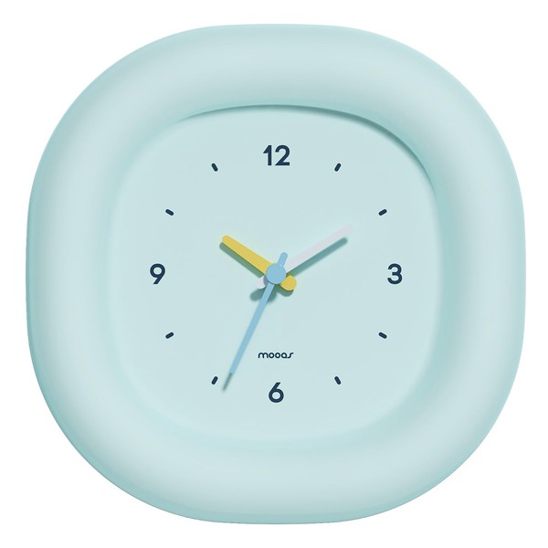 mooas Cute Mini Analog Marshmallow Clock 6.9 Inch Aesthetic Small