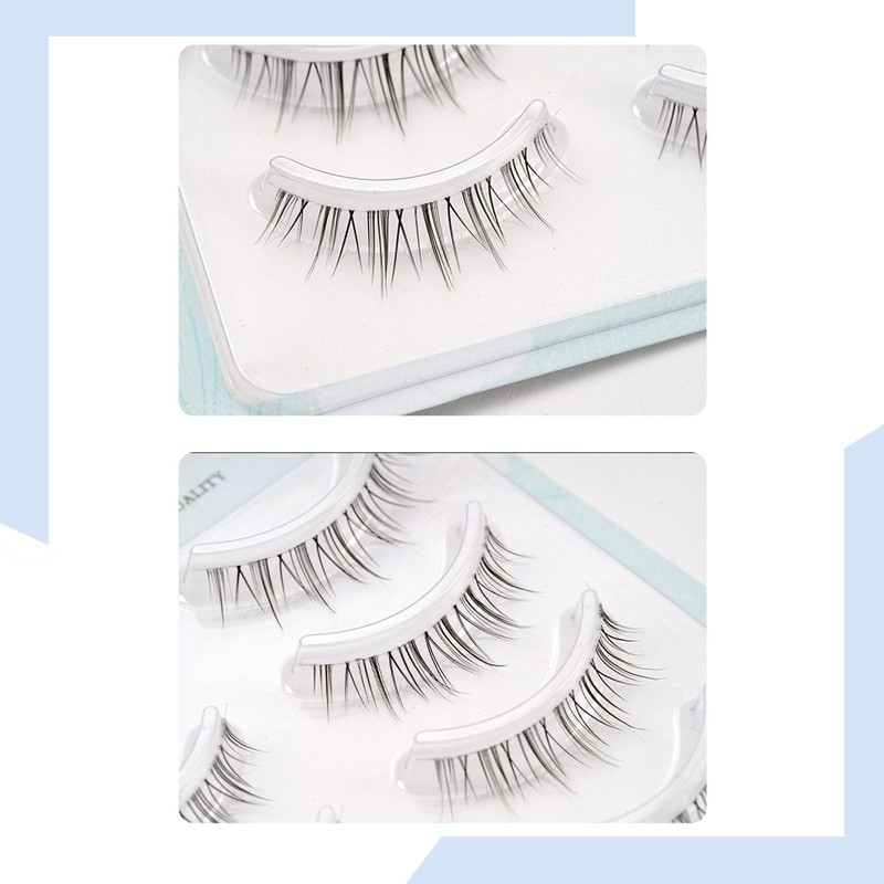 FUYUERO False Eyelashes, Natural, 5 Pair Set, Natural, Cute Design