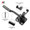 Gravity Gate Latch, Self-Locking Fence Latch, Black