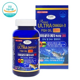 nutrition life health Omega 3 fish oil 1300mg x 180 capsules, 6 months supply / 오메가3 피쉬오일 1300mg x 180캡슐 6개월분