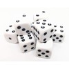 16mm White Dice. Pack of 10