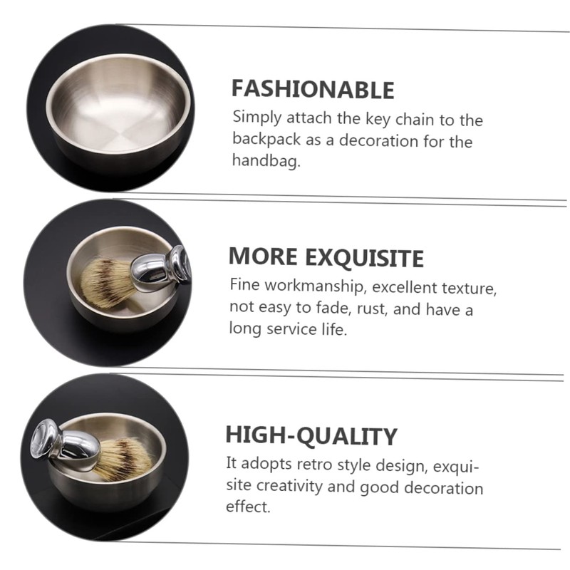 Mikinona Complete Wet Shaving Kit Men Bristle Brush Stainless Steel