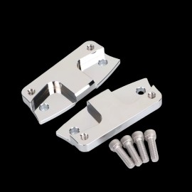 Unbranded Chrome CNC 21" Front Fender Riser Relocator Mount For Harley 2014-2023 Road King