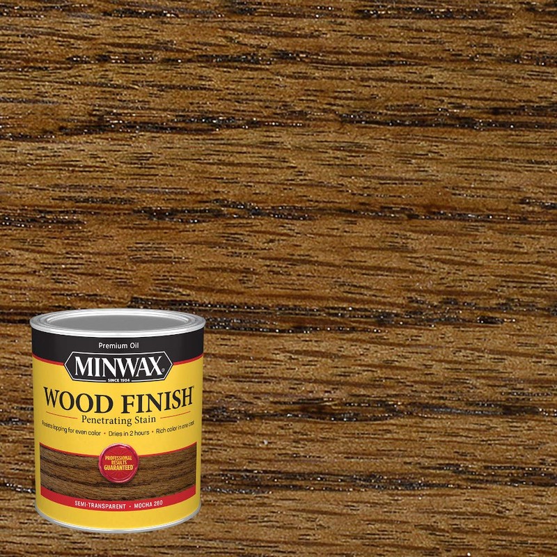Minwax Wood Finish 700194444, Mocha Stain, Quart
