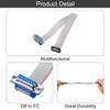 sourcing map 4 Pcs IDC Flat Ribbon Cable, 2.54mm Pitch
