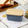 HVH Ceramic Butter Dish with Lid for Countertop, Airtight Butter