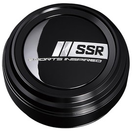 SSR B-TYPE HIGH PARTS227BL-4 Aluminum Racing Cap (Black Anodized), Set of 4