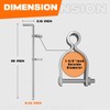 Amoskey Gate Drop Rod - Galvanized Steel Cane Bolt for