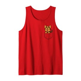 Cute Yorkie Puppy Pocket Pal Funny Yorkshire Terrier Lover Tank Top