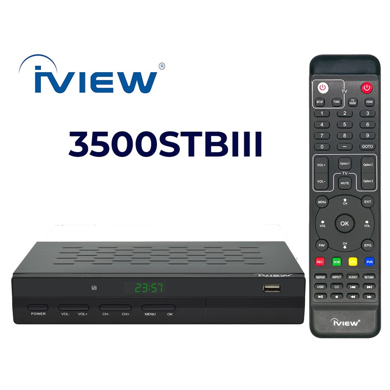 IVIEW-3500STB III, ATSC Digital Converter Box with Recording and Media