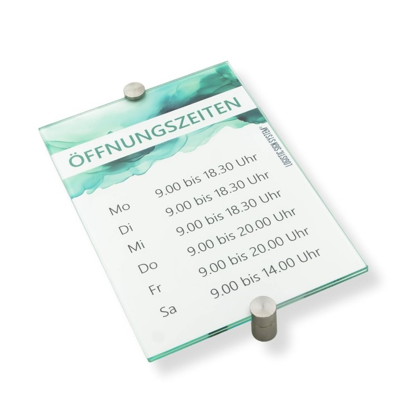 Logistic Sign System Glass Door Sign, Vitrum K2, Clamp Holder