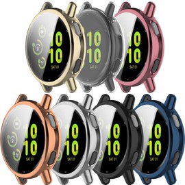 Screen Protector Intended for Garmin Vivoactive 5 Case,Soft TPU Plated Bumper All-Around Slim Protective Cover for Garmin Vivoactive 5 Smartwatch Accessories (7PACKS)