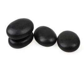QYLHH 4 Pcs Hot Massage Stones Set Natural Basalt Warm Rocks Kit for Home Spa Massager