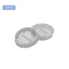 sourcing map 12Pcs 50mm/1.97" Circular Soffit Air Vents, Plastic Soffit
