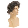 Dsimeig Men's Wig Mix Brown Short Wave Layered Synthetic Cosplay