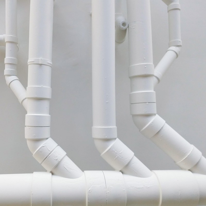 4" PVC Sewer Cleanout Adapter with Plug Pipe Fitting, PVC