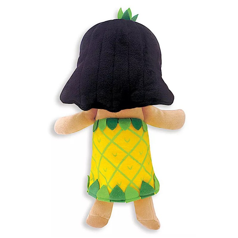 12" TALL PLUSH HAWAIIAN ISLAND PINEAPPLE PRINCESS HULA DOLL -