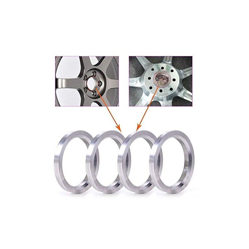 ZHTEAPR Wheel Hub Centric Rings 60.1 to 72.6 OD=72.6mm ID=60.1mm