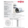 Cim-Tek 70063 800HS-10 Fuel Dispenser Filter, 10 Micron Water
