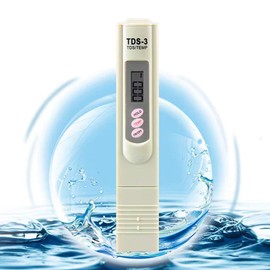 ZOYUBS TDS Meter, Water Quality Meter, TDS Meter, TDS Meter, Measuring Range, 0-9990 μS/cm 0-9990 ppm, Water Temperature, TEMP PPM Inspection, Aquariums, Drinking Water, Pools, Hot Springs, Hydroponics, Pure Water Machine, Impurity Checking, Water Purifi