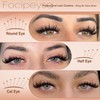 Focipeysa Wispy Lash Clusters Natural Clusters Lashes Wispy Individual Lashes