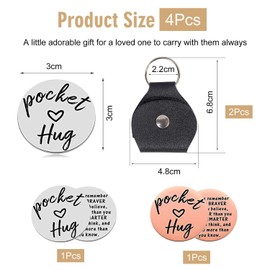 2 Pieces Of Stainless Steel Coins And 2 Pieces Of Storage Cases, Double-Sided Engraved Metal Coins, Gift Metal Coins, Creative Metal Coins