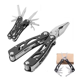 FIBOUND Multi-purpose Pliers, Multi-tool, Stainless Steel, Black