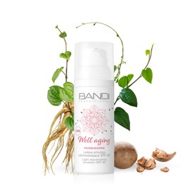 Rejuvenating Emulsion Face Cream SPF 50 - Skin Renewal for Radiant Look, Protection Against UVA/UVB/HEV/IR Rays, Improves Skin Density and Elasticity, Antioxidant Ginseng Complex