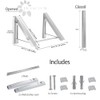 Laundry Drying Rack, Wall Mounted Retractable Clothes Hanger, Aluminium Home
