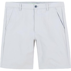 IZOD Men's 9.5"Micro Poly Classic Fit Golf Short, 42, Nickel