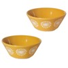 Minoru Pottery Mino Ware Moco 105 Pack Bowl, Yellow, Set
