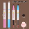 YBUETE 2 in 1 Liquid Freckle Blush Pen, Natural Lifelike