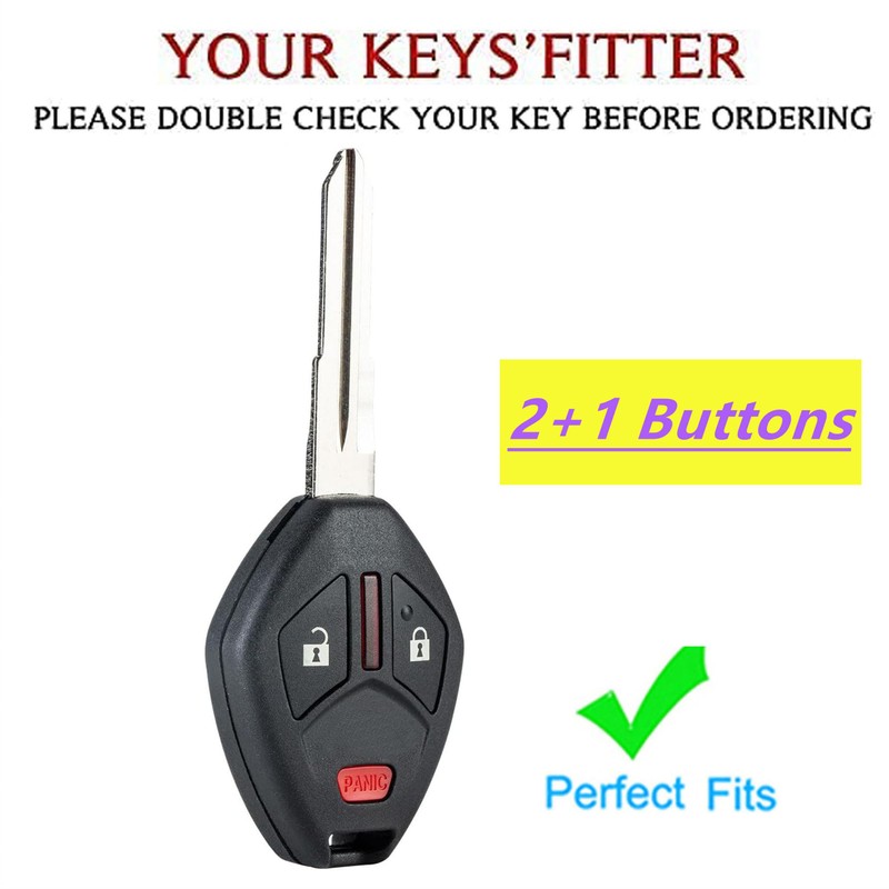 TAPAYICA For Mitsubishi Key Fob Shell Keyless Remote Key With
